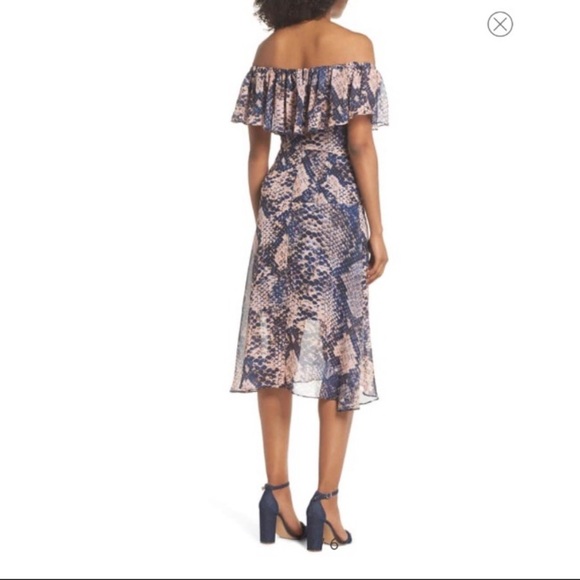 Cooper St Boa Off the Shoulder Dress NWT - Picture 6 of 7